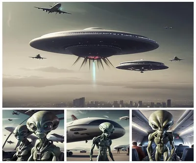 ufo में सवार होकर कमर्शियल फ्लाइट के आस—पास मंडराने लगे एलियन   वीडियो वायरल