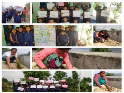 रा प्रा विद्यालय मटीलाधूरा में हर्षोल्लास से मनाया गया पृथ्वी दिवस