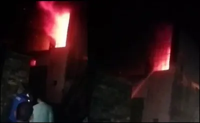 हल्द्वानी  दुःखद    दीपावली की रात भीषण आग लगने से तीन कर्मचारी जिंदा जले