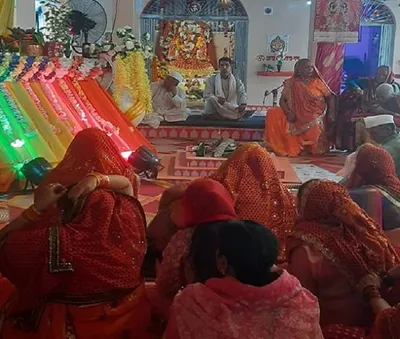 मां भगवती मंदिर में श्रीमद भागवत महापुराण  लीजिए कथा—श्रवण का आनंद