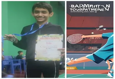 ऑल इंडिया बैडमिंटन टूर्नामेंट में हल्द्वानी के तन्मय वर्मा ने जीता रजत पदक