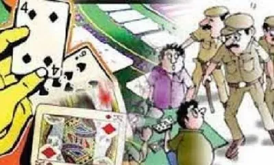 जुआ खेलते 07 गिरफ्तार  33 हजार 500 नगदी व ताश की गड्डी बरामद