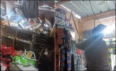 लालकुआं ब्रेकिंग   किराने की दुकान में चोरी  नगदी और सीसीटीवी कैमरे ले उड़े चोर