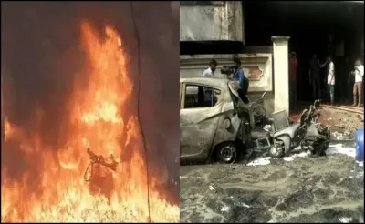दिवाली की सुबह लगी भीषण आग  9 लोगों की जलकर मौत