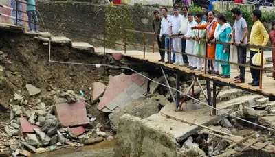 अल्मोड़ा  भाजपा की समिति ने जागेश्वर विधानसभा में आपदा से क्षति का आकलन किया