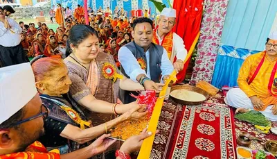 बागेश्वर  भव्य कलश यात्रा के साथ गणेश महोत्सव का श्रीगणेश