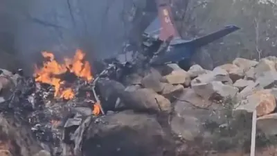 वायुसेना का ट्रेनी एयरक्राफ्ट जलकर खाक  02 पायलटों की मौत
