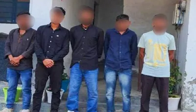 अल्मोड़ा  हंगामा काट रहे 05 युवकों को किया गिरफ्तार
