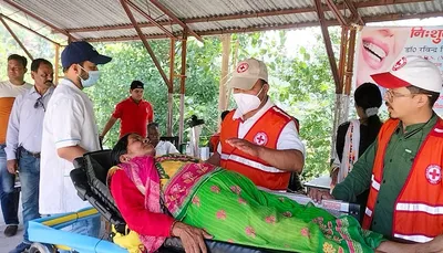 bageshwar news  स्वास्थ्य शिविर लगा  31 जांचें और 09 की दंत चिकित्सा