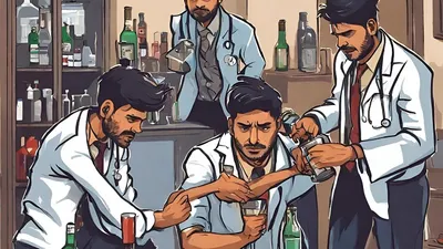अल्मोड़ा   दबंगई पर उतरे गालीबाज डॉक्टर  शराब पीकर ग्रामीणों से अभद्रता
